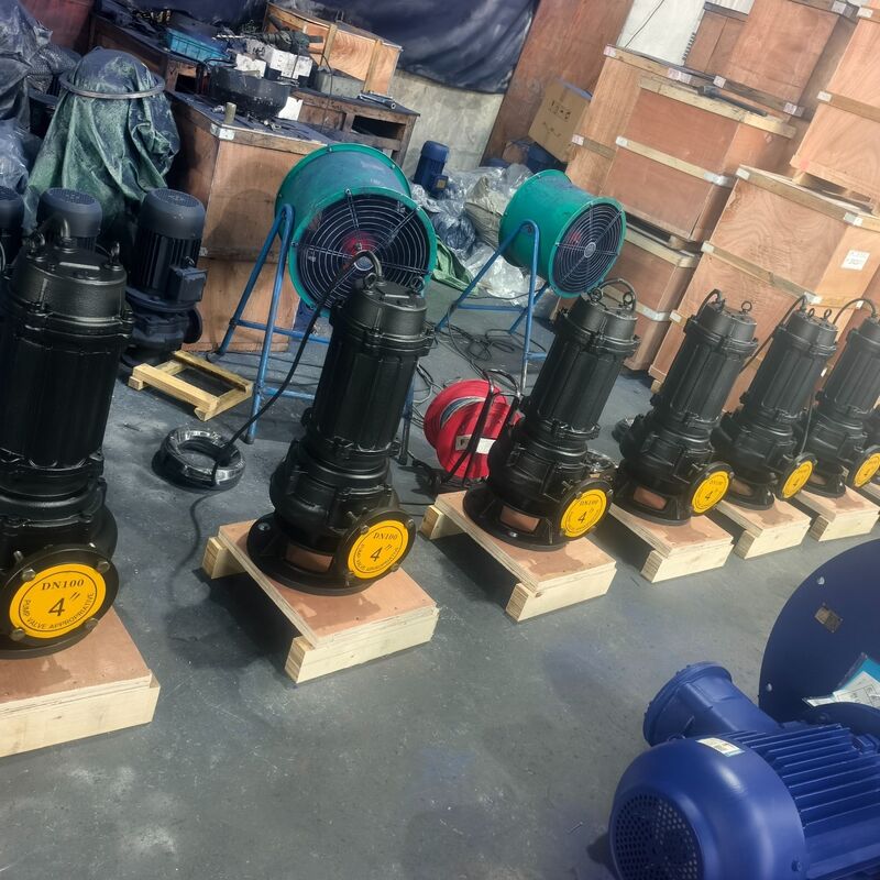 100WQ80-20-7.5kW 잠수 하수 펌프 80m3/h 흐름, 20m 머리 및 폐수 배수용 7.5kW 모터