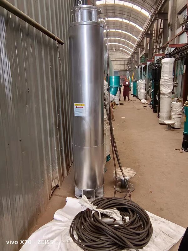 WQD450-35-75KW 450m³/h 유량 및 35m 양정의 다단 하향 흡입 잠수 하수 펌프