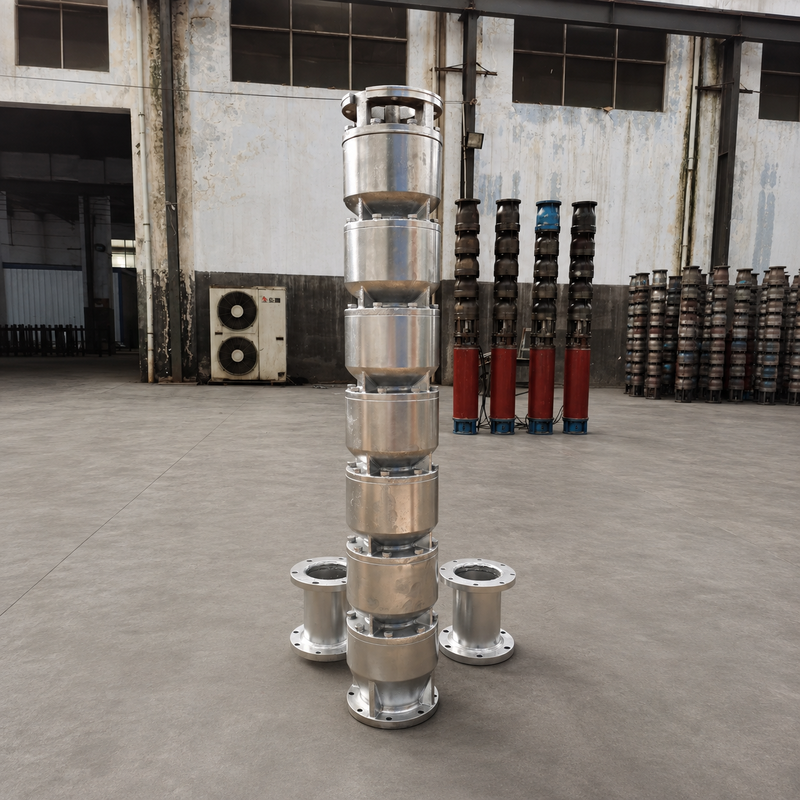 200QJH150-150-110kW 스테인리스 스틸 심정용 펌프, 심정 및 엔지니어링 수처리 시스템을 위한 고유량, 고양정 펌핑