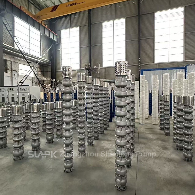 스테인레스 스틸 깊은 우물 펌프 90 kW 모터와 140 m3/h의 흐름으로 고 용량 물 전송