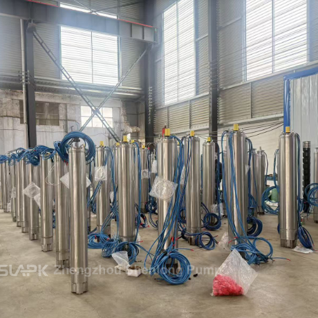 스테인레스 스틸 깊은 우물 펌프 90 kW 모터와 140 m3/h의 흐름으로 고 용량 물 전송