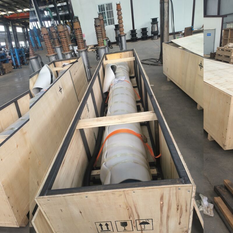 스테인리스 스틸 임펠러로 바우크사이트 광산 탈수용 300KW 고전압 잠수용 물 펌프