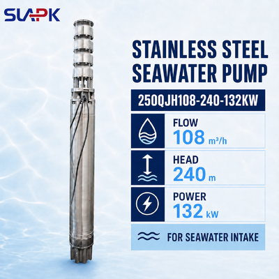 250QJH108-240-132KW 스테인리스 스틸 수몰 펌프